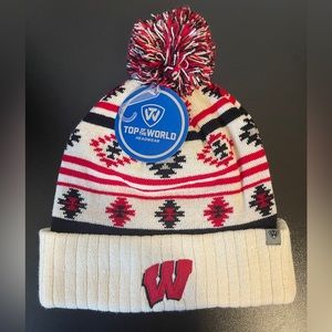 Two Sided Wisconsin Badger Beanie